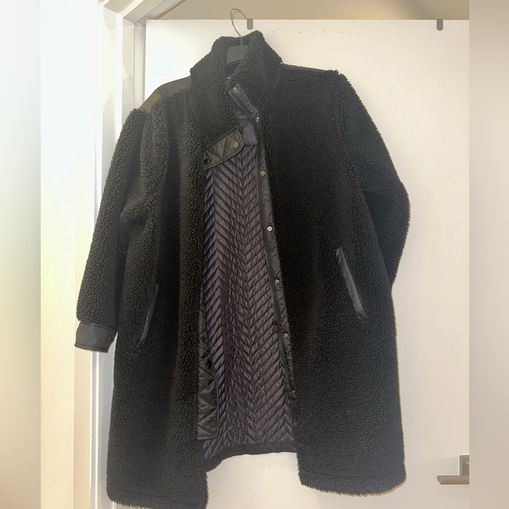 Athleta Fleece Hybrid Coat Size XL